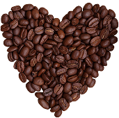 Heart Coffee Beans